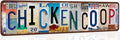 Chicken Coop Decor Chicken Coop Accessories Vintage Chicken Metal Tin Sign Funny Outdoor Farm Chicken Coop Signs Chicken Gifts For Chicken Lovers Chicken House Decor 16 X 4 Inches