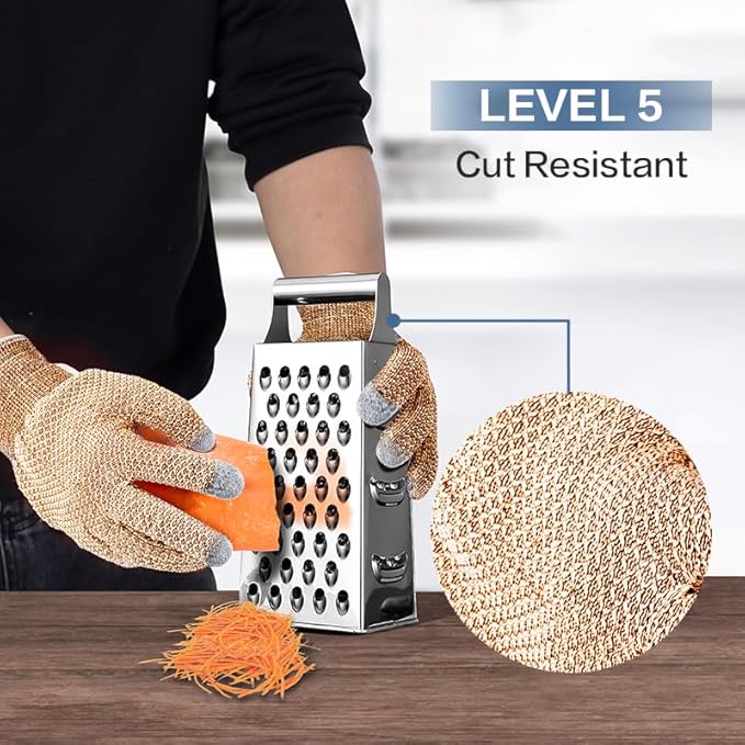 Fullsheild Cut Resistant Gloves Food Grade Level 5 Protection for Kitchen Anti Cut Gloves for Meat Cutting Woodworking