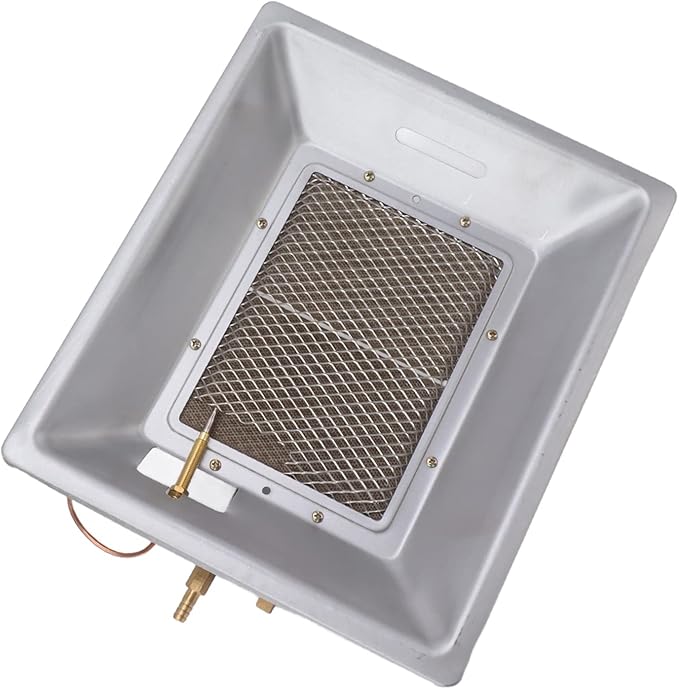 Honio Chicken Catalytic Heater Aluminized Steel Multifunctional Manual Gas Brooder Heater for Chicken Coops, Chicken Coop Heater Manual Infrared Chicken Catalytic Heater Poultry Incubator Heater