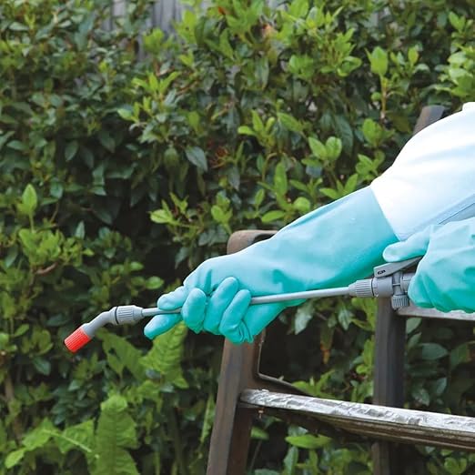 SHOWA 730 Chemical Resistant Gloves, 15-mil Nitrile with Cotton Flock Liner, 13-inch Extended Gauntlet, Bisque Grip, CE Cat III & Food Safe, Green, X-Large, 12-Pack