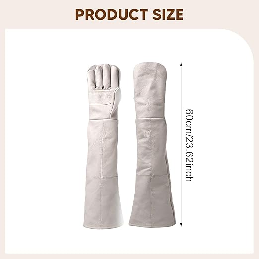 Animal Handling Gloves 60cm Extra Long Multipurpose Full Protection Bird Gloves for Parrots for Animal Pet BBQ Professionals