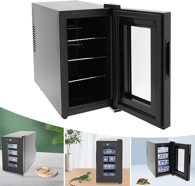 Cabinet Incubators for Hatching Eggs, 23L Scientific Lab Incubator Reptile Egg Incubator for Hatching Chicks, Reptile Incubator Cooling and Heating 10-40°C Temperature Control for Turtle Lizard Snake