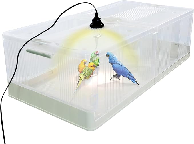 Large Transparent Chicken Brooder Box Chick Incubator 30-50 Indoor Chicken Coop 31.5inch Chick Brooder Kit