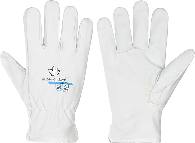 Superior Glove Endura Goatskin Leather Work Gloves Arc Flash Cut Resistant Safety Hand Protection