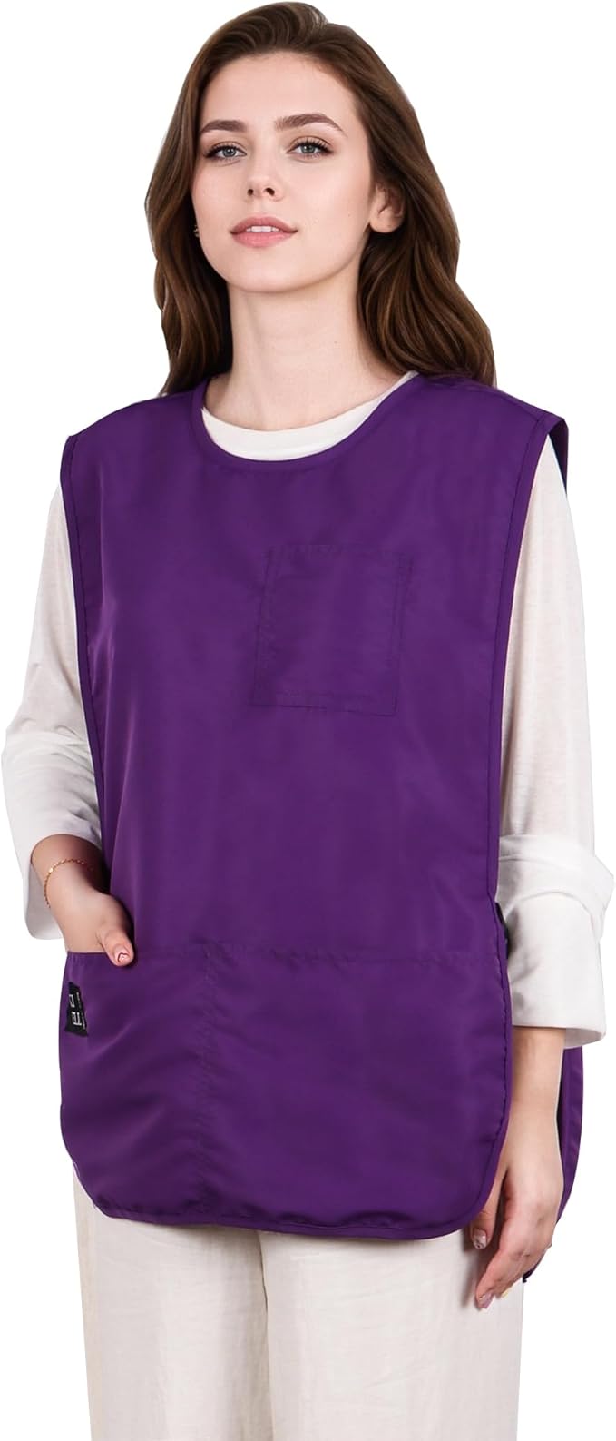 Waterproof Unisex Cobbler Apron with 4 Pockets Vest Style Ultralight Chef Waiter Work Overalls
