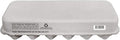 Blank 12-Egg Flat Top Paper Pulp Egg Carton with Nutrition Facts, Safe Handling Info, Optional UPC - 50 Pack