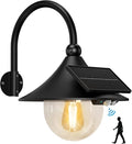 Aqonsie Solar Barn Light Outdoor with 3 Lighting Modes & Motion Sensing, Wall Mount Vintage Light, Waterproof Wall Light for Barn, Shed, Chicken coop, Porch, Patio