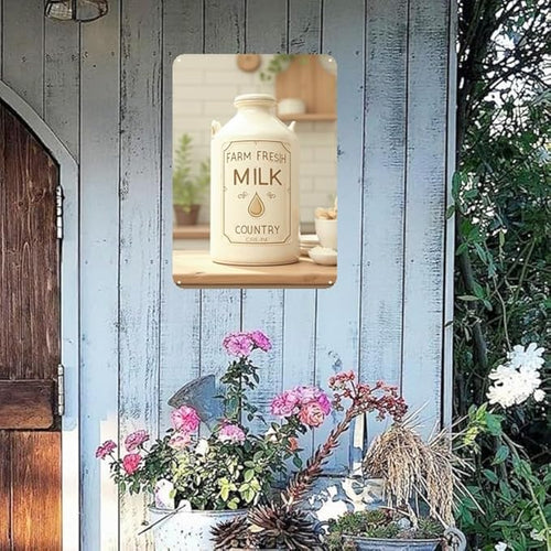 "Farm" Rustic Tin Sign - 12x8 Inches Wall Decor for Backyard, Kitchen, Garage | tin signs, vintage metal signs, farm decor