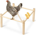 Chicken Perch,Chicken Perch for Coop & Brooder, Chicken Coop for Strong Wooden Roosting Bar for Poultry, Chicken Toys & Coop Accessories,Natural Chicken Stand(16.5' L x 16.5' W x 6.3 H)