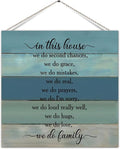 Antique Wood Pallet Sign In This House We Do Hugs We Do Love Family Farmhouse Wooden Wall Hanging Door Sign Family Motivational Wood Door Hanger Plaque For Lake House Porch 5x10 Inch