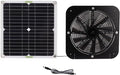 13.5 Inch Solar Powered Fan,solar powered fan for chicken coop,100W Solars Ventilation Exhaust Fans Round Effective Cooling Solars Panel Fans Kit For Greenhouse Chicken Coop