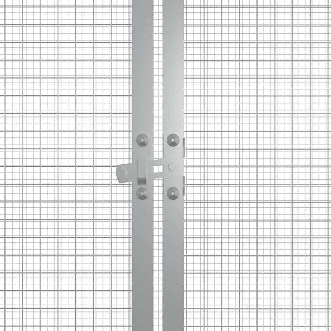 Chicken Coop Outdoor Poultry Cage, Galvanized Steel Walk-in Run for Hens, Ducks, and Rabbits, Weatherproof Large Animal Enclosure 78.7 x 35.8 x 39.4 in