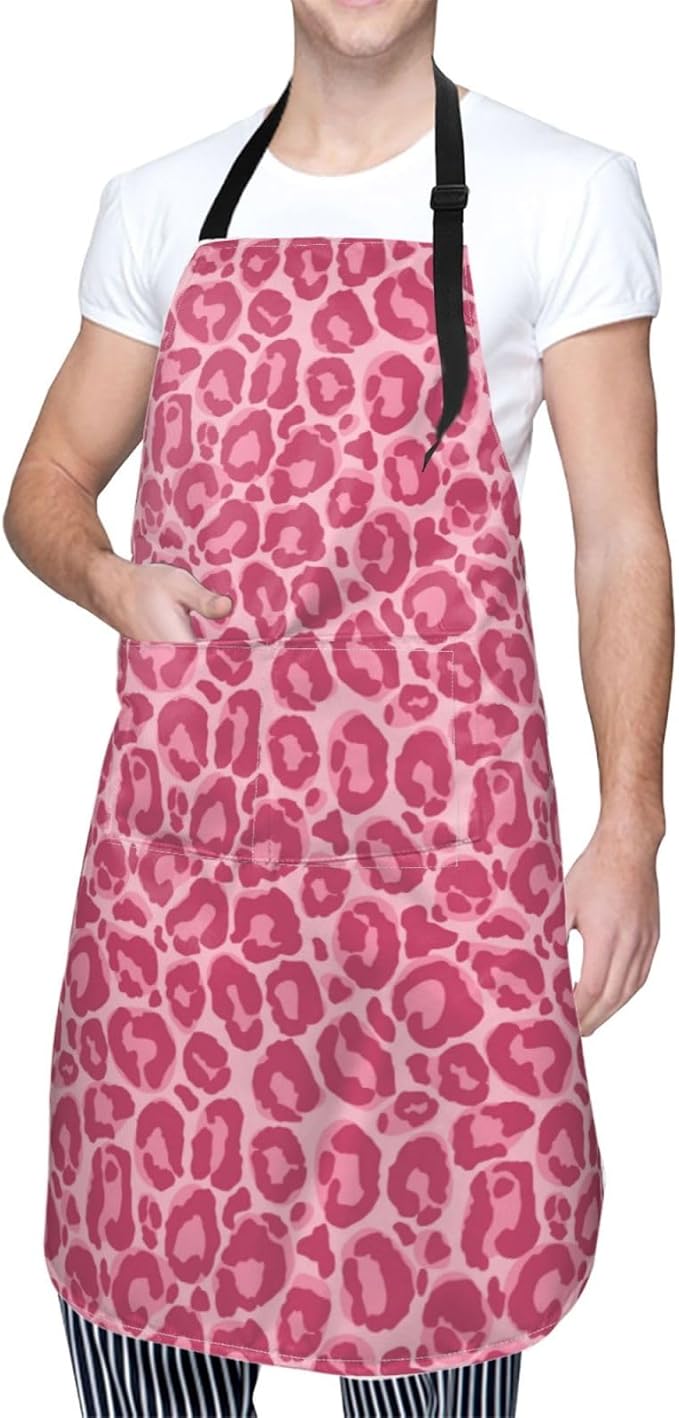 Perinsto Waterproof Apron With 2 Pockets Kitchen Chef Aprons Bibs For Cooking Baking Painting Gardening Grooming