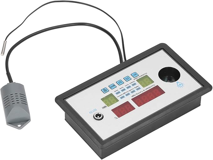 Fdit Intelligent Incubator Thermostat Digital Automatic Incubator Controller Egg Hatcher Temperature Incubator Controller for Various Eggs (12V)
