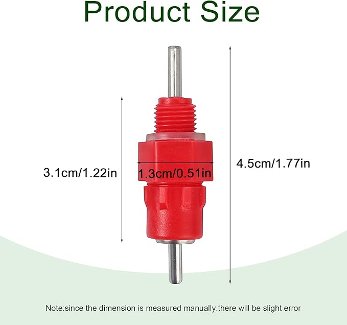 Chicken Waterer Nipples Automatic Poultry Watering Nipples Chicken Drinkers (dht, 10pcs)