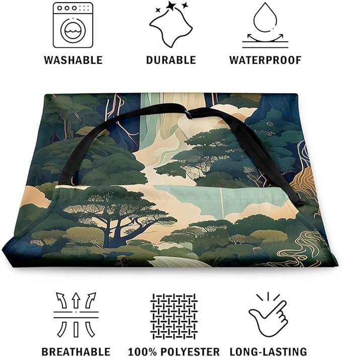 jejeloiu Cartoon Cats Apron for Women Men 26"x31"
