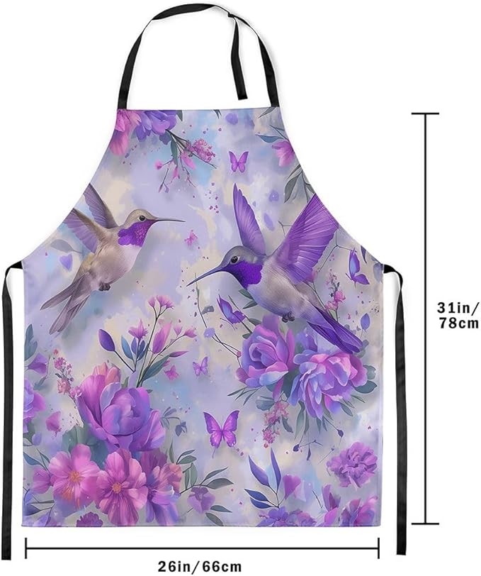 jejeloiu Cartoon Cats Apron for Women Men 26"x31"