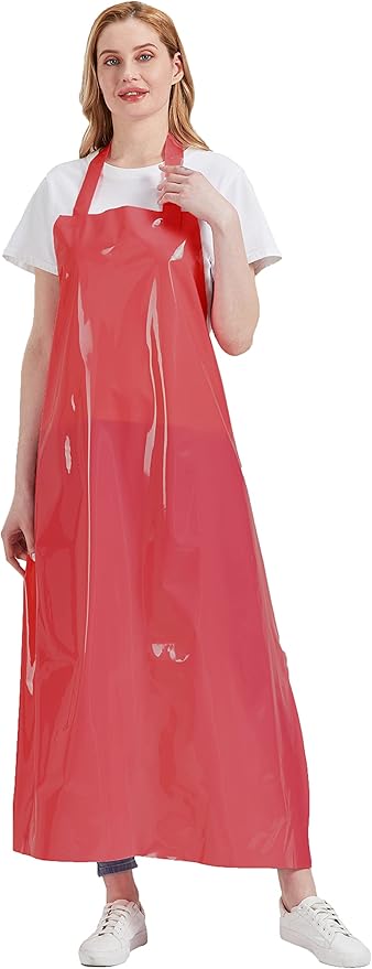 Nanxson TPU Waterproof Apron Lightweight Work Apron with Adjustable Buckle for Pet Bathing,Dishwashing,Butchers,Housework