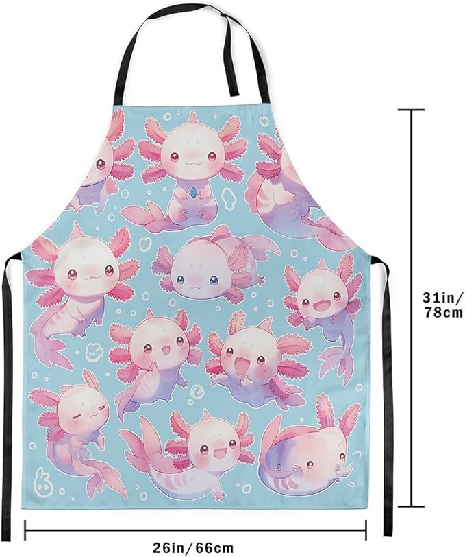 jejeloiu Cartoon Cats Apron for Women Men 26"x31"
