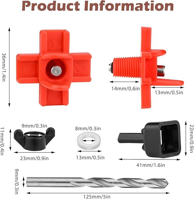 Chicken Water Nipples, 25 Pcs Horizontal Poultry Automatic Waterer Nipples for Bucket with 25 Pcs Ring Gaskets, 25 Pcs Wing Nuts, 9mm Drill Bit and an Installation Tool Ullnosoo