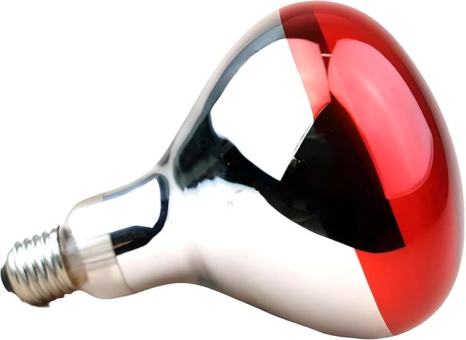150W Infrared Heat Lamp Bulb Red Hard Explosion-Proof Glass Infrared Bulb for Chicken Pig Farm Pets Warming Bathroom (150W,120V)