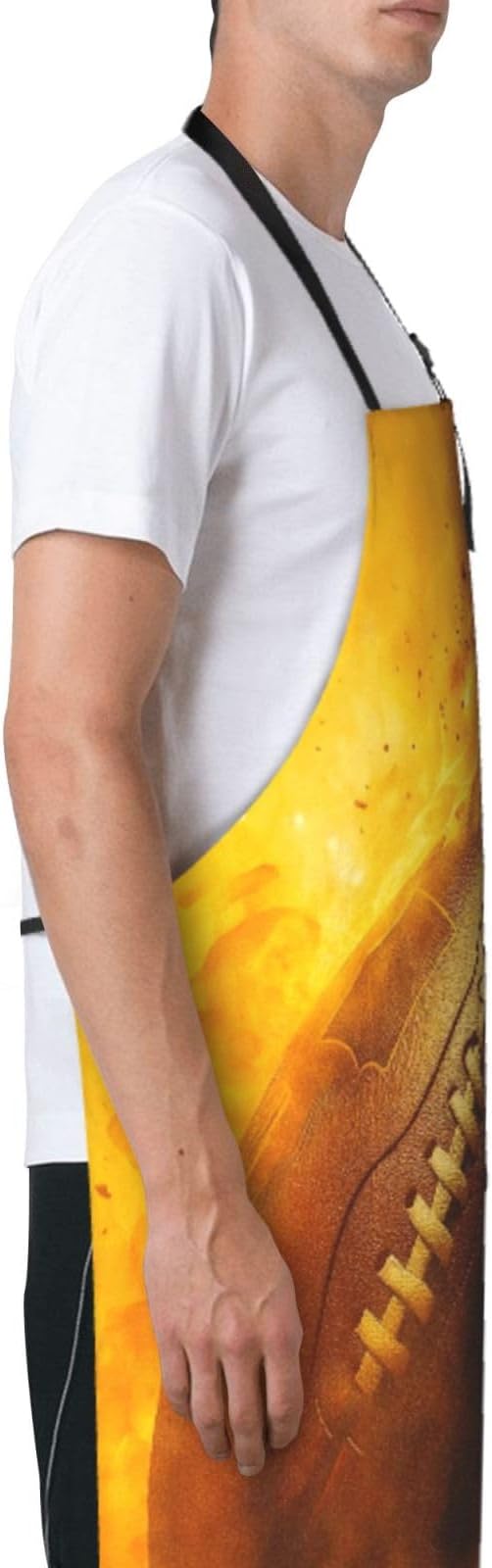 Serene Swan In Stream Adjustable Waterproof Apron Work Cooking Apron With Pockets For Men Women