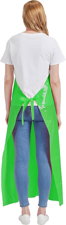 Nanxson TPU Waterproof Apron Lightweight Work Apron with Adjustable Buckle for Pet Bathing,Dishwashing,Butchers,Housework
