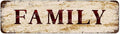 Snowsun Metal Tin Sign Family Metal Signs Vintage Signs Retro Sign For Home Bar Office Outdoor Garden Wall Decor 4x16 Inch