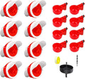 Automatic Chicken Feeder & Waterer Set - 8 Feeder Ports + 8 Water Cups, DIY Ratproof Waterproof Poultry Supplies