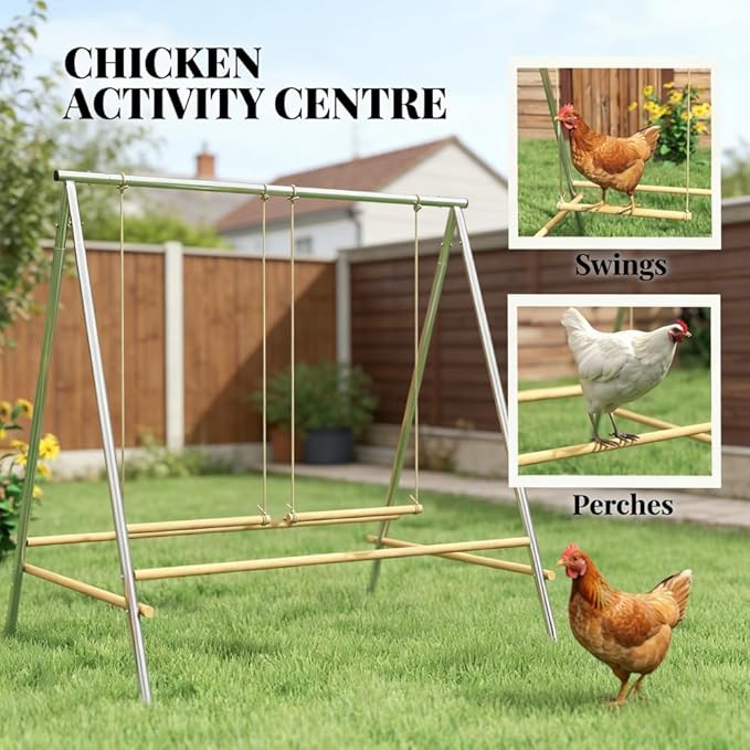 Chicken Roosting Bars and Perch for Coop, Durable Wooden Poultry Accessories for Hens and Chicks, Easy to Install Roosting Rail for Chicken Coop