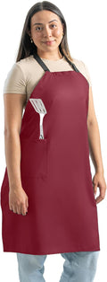 Waterproof Apron For Men and Women - 2 Pockets - 35" Long Multi Purpose Work Aprons for Dishwashing, Dog Grooming