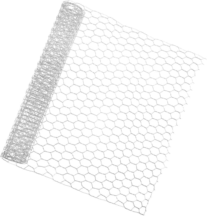 UPKOCH 1 Roll X Galvanized Chicken Wire Fencing Heavy Duty Poultry Netting for Coop Garden Protection Resistant Mesh for Enclosure