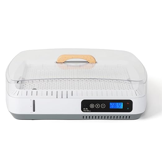 35-Egg Incubator with Automatic Egg Turning, Digital Temperature & Humidity Control, Water Alarm – Hatcher for Chicken, Duck, Goose, Quail, Pigeon & Bird Eggs