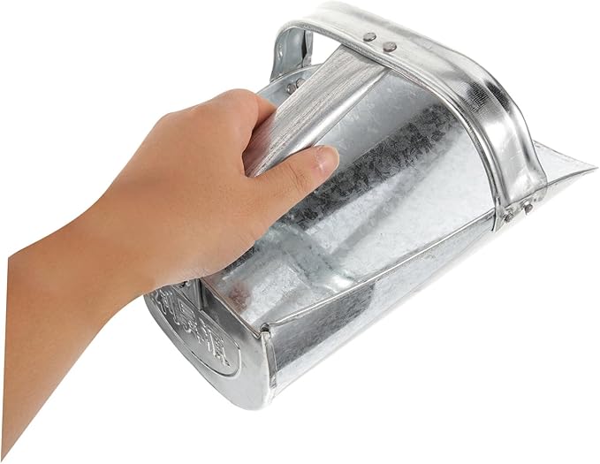 Kisangel Stainless Steel Feed Scoop Large Feeding Shovel for Farm Poultry Food Livestock