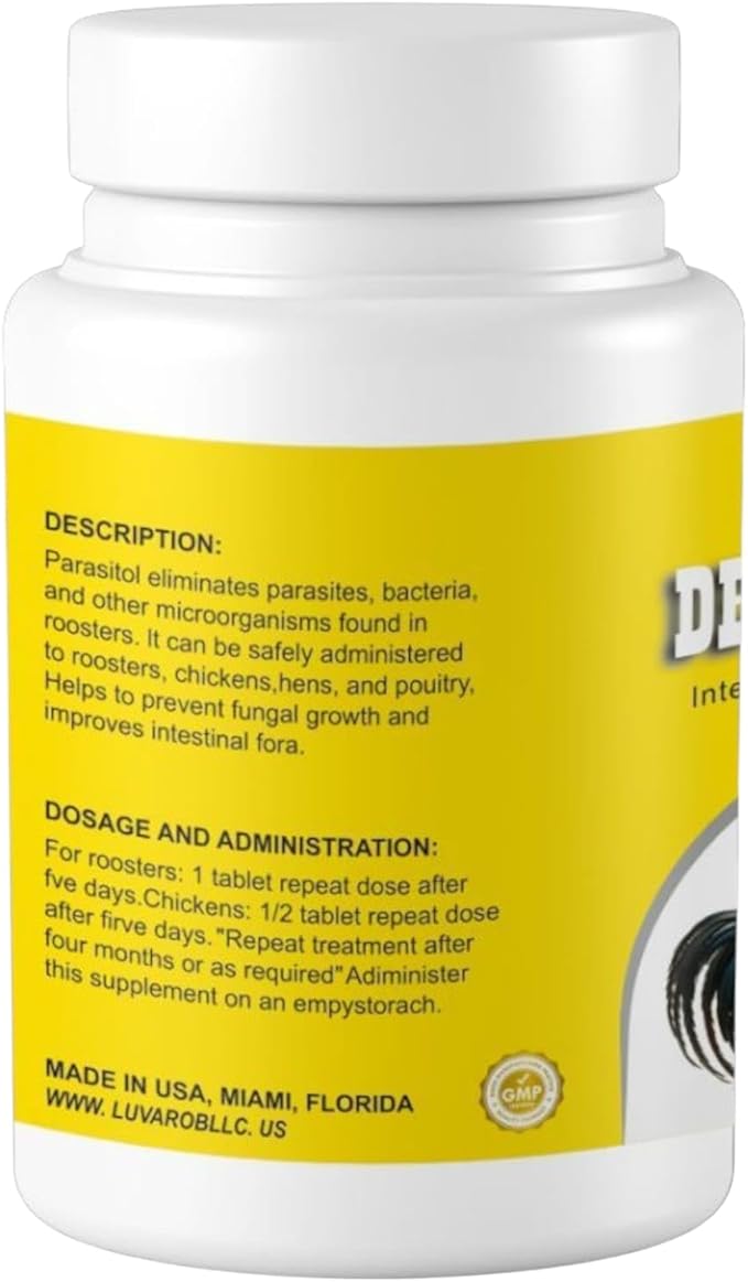 Poultry Digestive Support Supplement - Tablets - Roosters, Chicken & B irds - N utritional Support - 200 Tablets
