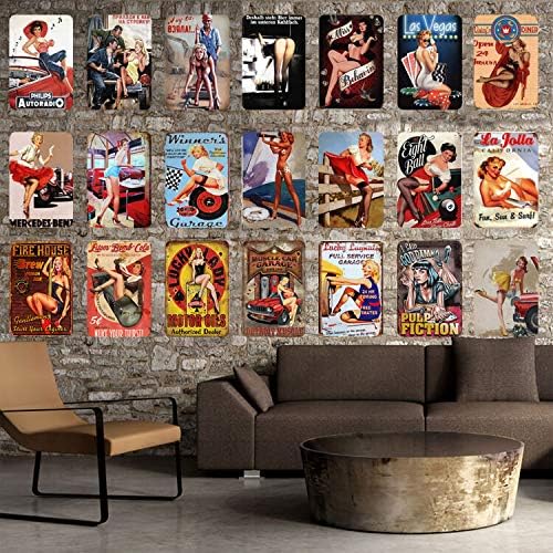 Wisesign Metal Tin Sign 8x12 inche - Vintage Style/Rusty Look 1958 Western Deer - Plaque Poster for Bar Pub Beer Home Garage Man Cave Wall Decor