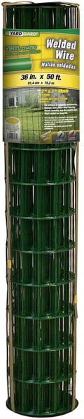 YARDGARD – 2 Inch by 3 Inch Mesh Welded Wire Fence – 36 Inches by 50 Feet – 16 Gauge Vinyl Coated Steel – for Animal Enclosures | Garden Protection | Property and Utility Fencing