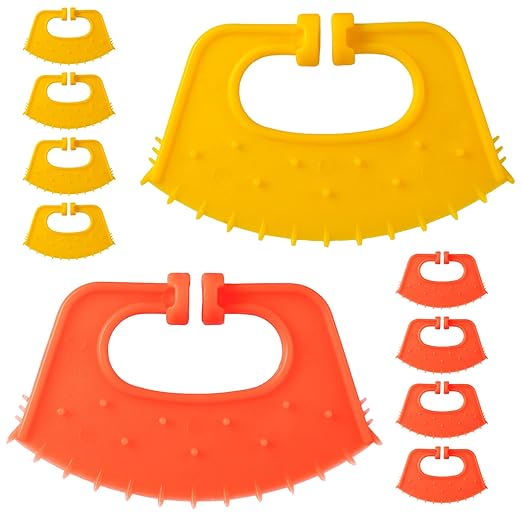 PAGOW 10 Pack Calf Weaner, Cattle Cow Weaning Tool, Farm Livestock Bovine Nose Clip, Cow Nose Thorn Milking Stop