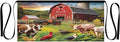 Farmhouse Animals Waist Apron with 3 Pockets Water & Oil Resistant Short Waiter Apron Server Waitress Half Apron for Cooking Gardening