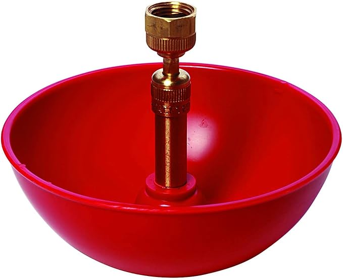 Little Giant® Automatic Poultry Fount | Game Bird Fount | Heavy Duty Plastic | Waterer Bowl with Hose Attachment | 2 Pints