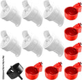 Chicken Feeder No Waste Automatic Poultry Feeder Ports Chicken Feeders and Waterer Set DIY Chicken Feeders Kit