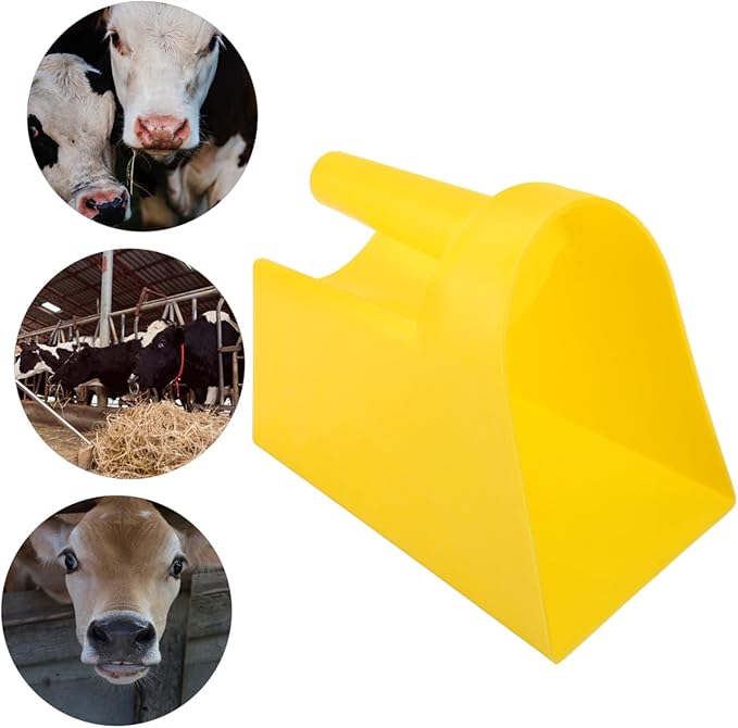 Ergonomic Livestock Feed Scoop Heavy Duty Garden Shovel Plastic Scoop Comfortable Handle