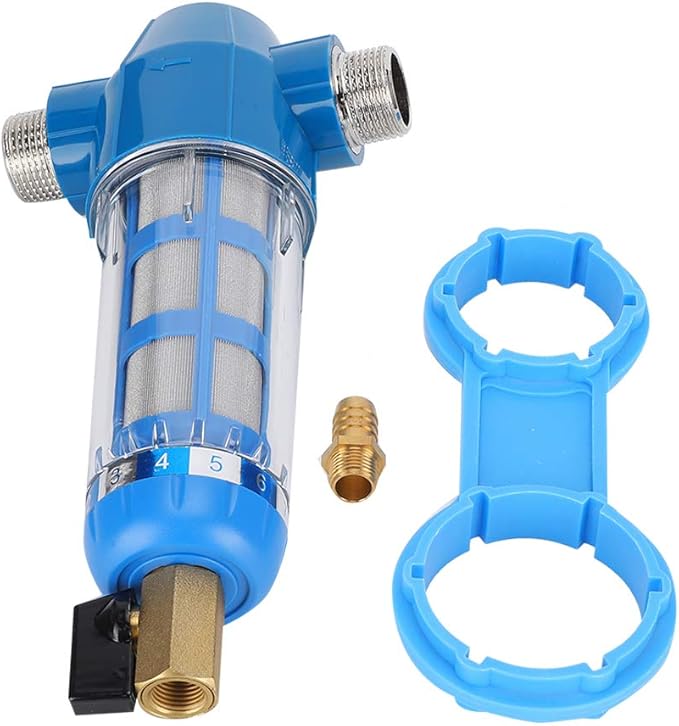 Farm Poultry Livestock Water Filter High Density Chicken Automatic Drinker Filter Strainer for Poultry Drinking Water System Plastic Stainless Steel Pre Filtration Accessory