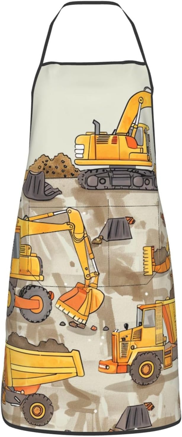 Cute Colorful Dog Paw Printed Unisex Bib Aprons BBQ Cooking Kitchen Aprons for Women Men Chef