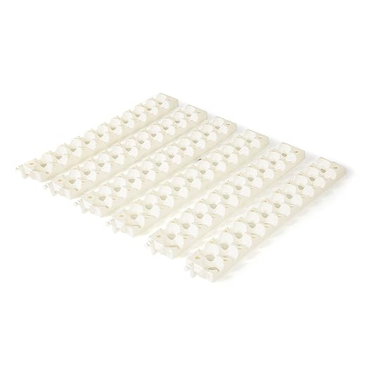 Farm Innovators 3400 Replacement Tray Rail for 120 Quail and Small Eggs (6 Pack) with 2450 Digital Circulated Air Incubator & Auto Egg Turner, White