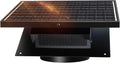 25W Solar Roof Vent Fan with 8-Inch Removable Roof Vent, Solar-Powered Attic Exhaust Fan for Enhanced Ventilation. Ideal for Home, Garages & Warehouses–Energy-Efficient & Easy Install, Black