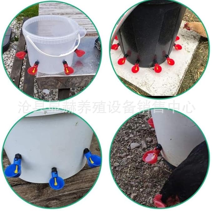 DoubleWood 36Pack Fully Automatic Poultry Drinking Machine Chicken Drinking Cup, Chicken Drinking Watering Cups/Poultry Drinking Machine (36)
