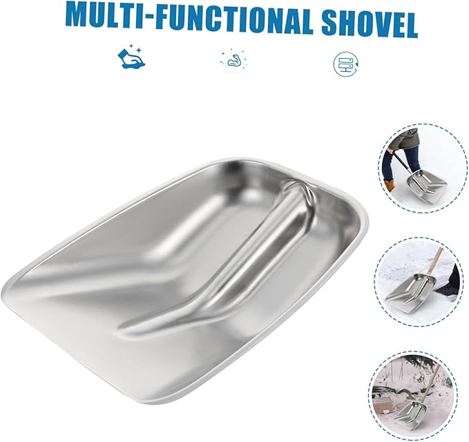 Stainless Steel Snow Shovel Farm Scoop Shovel Head Outdoor for Grain Feeding