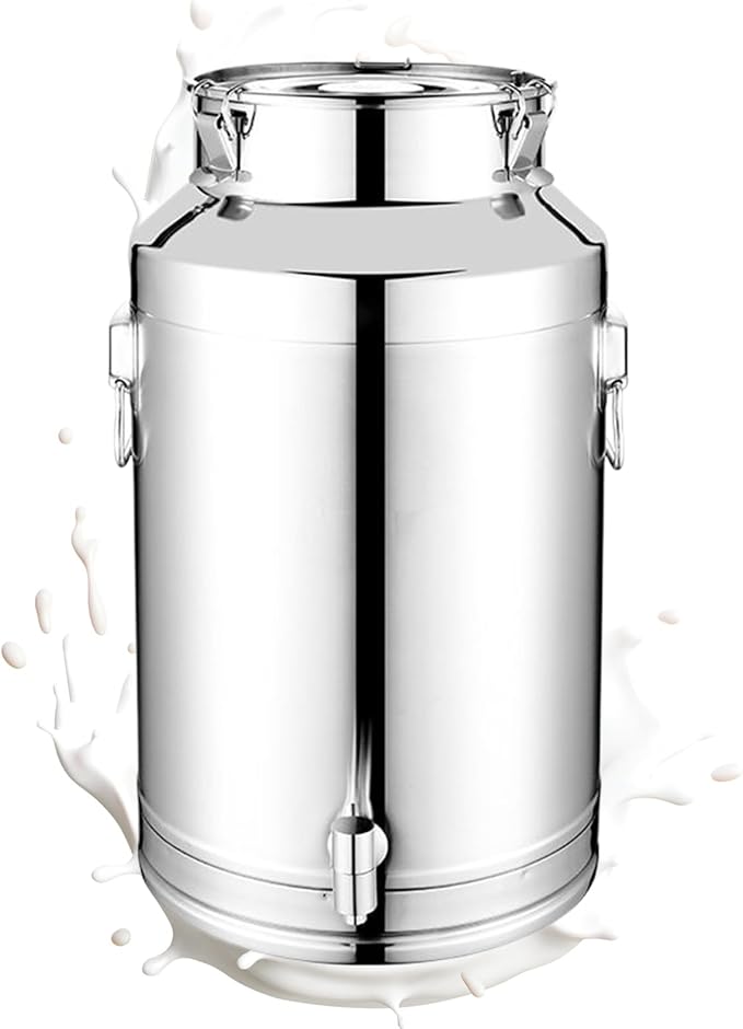 Oil Container - Airtight Stainless Steel Storage Bucket, 5L 9L 14L Large Capacity Canister with Sealed Lid Lock, Freshness Preserving Food Safe Function, Ideal for Flour Coffee Sugar Baking