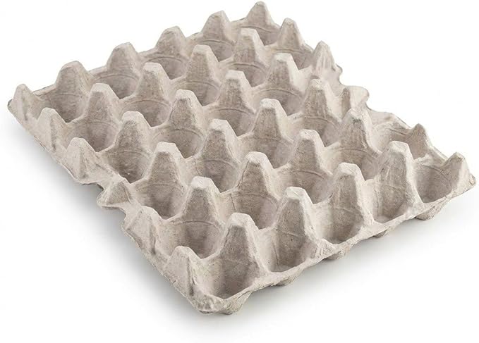 120 -Pack Cardboard Egg Trays, Holds 30 Eggs - Made in USA Eco-Friendly Paper Pulp Egg Cartons for Storage, Organization and Farm Fresh Eggs (120)